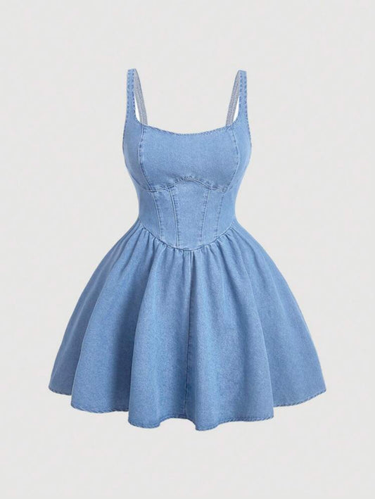 Plus Size Denim Dress