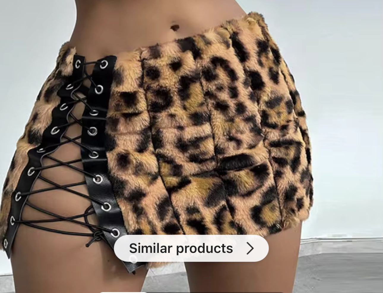 Leopard Mini Skirt