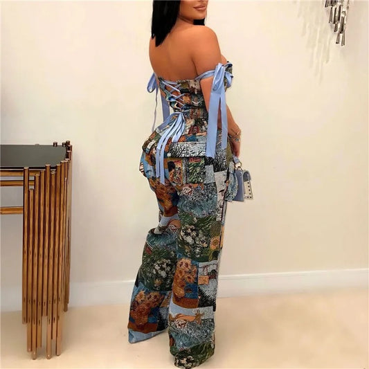 Two Piece Lace Up Set