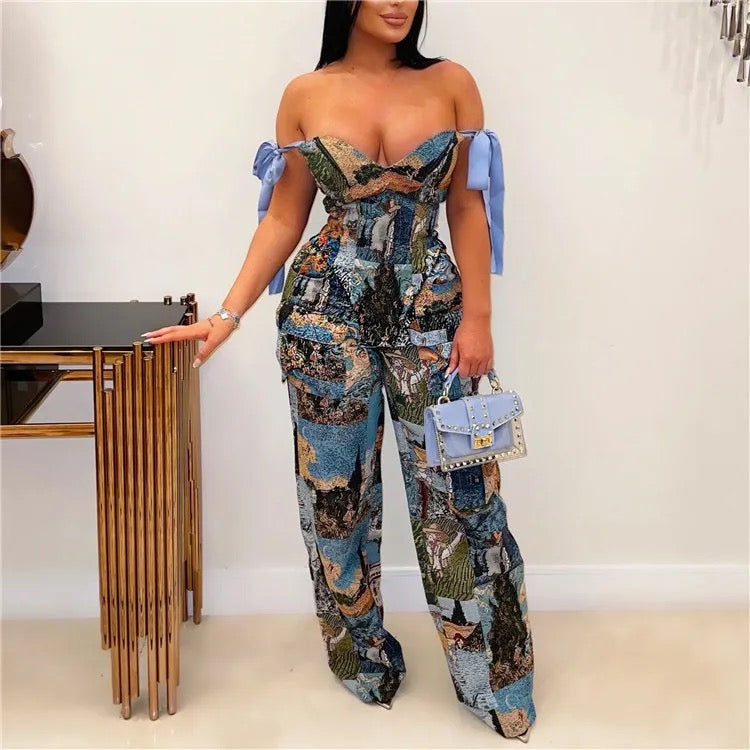 Two Piece Lace Up Set