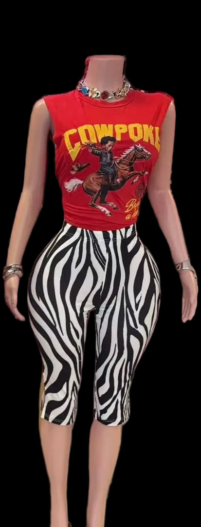 Zebra-Fi" Capri Set