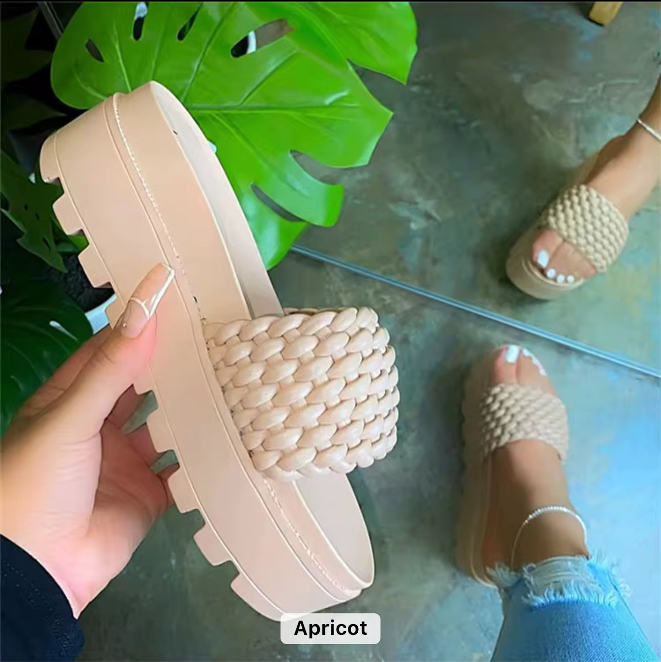 Platform Sandal Slides