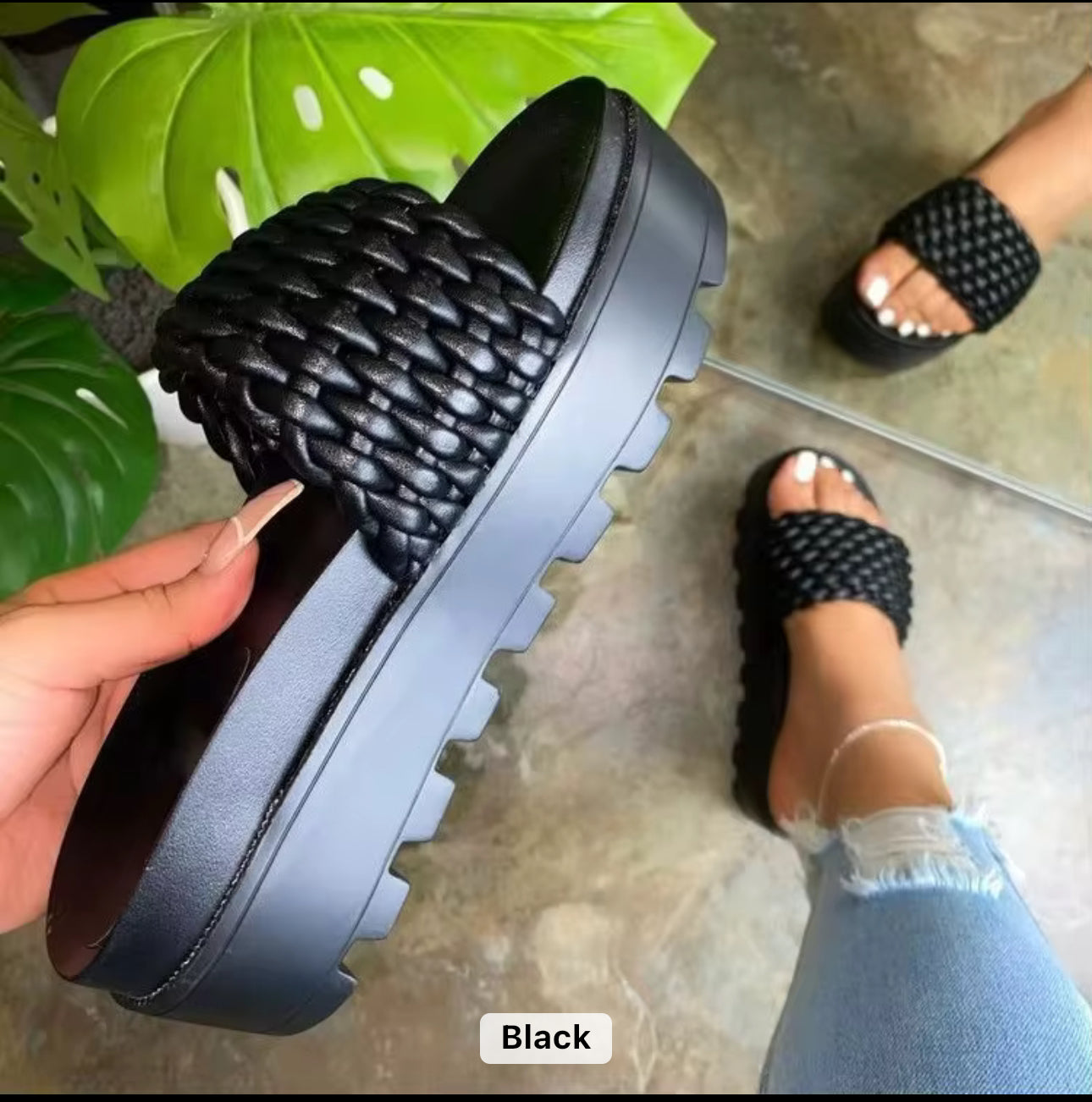 Platform Sandal Slides