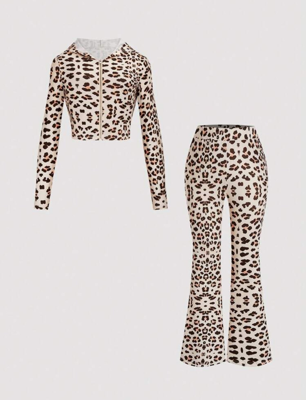 Plus Size Cheetah Print Set