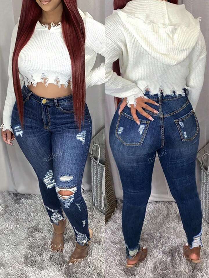 High Waisted Skinny Jeans