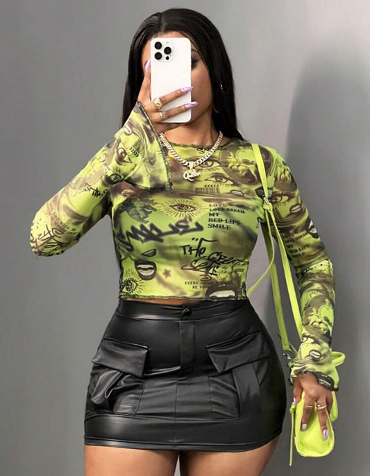 The Great Self Mesh Top