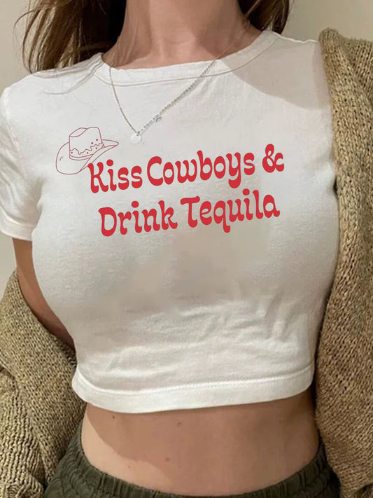Kiss Cowboys & Drink Tequila Top
