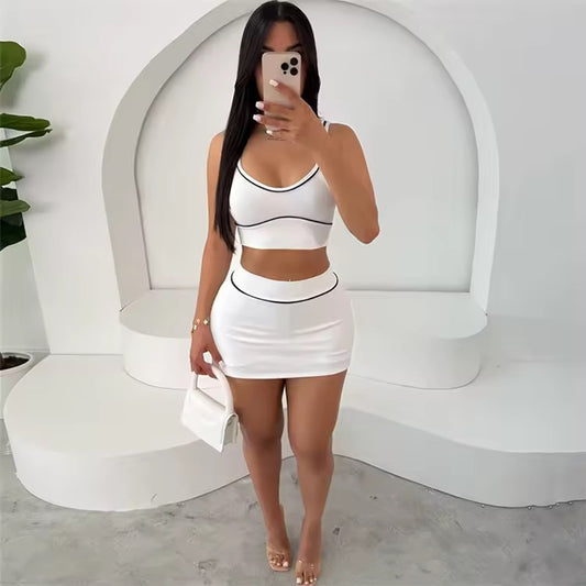 Baddie Two Piece Skort Set